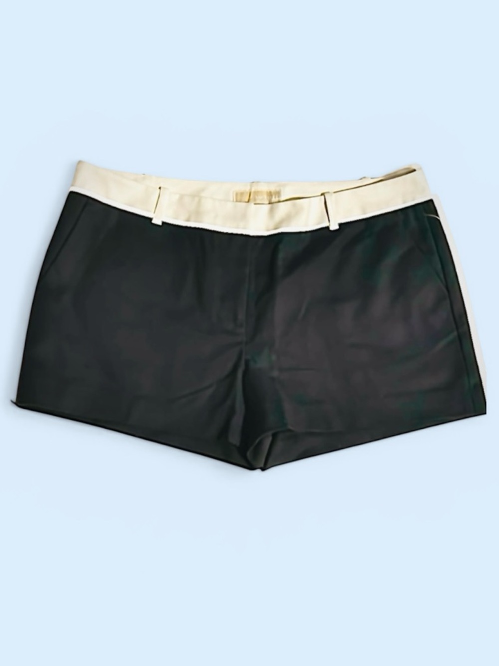 MICHAEL Michael Kors women’s shorts black with white waist Size 10 resort beach